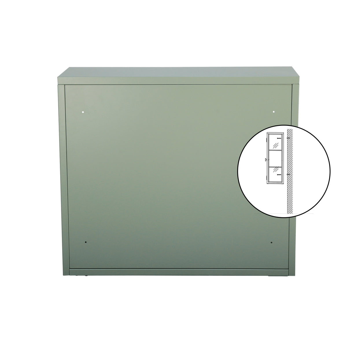 Retro Double Glass Wall Cabinet with Detachable Shelves Brown