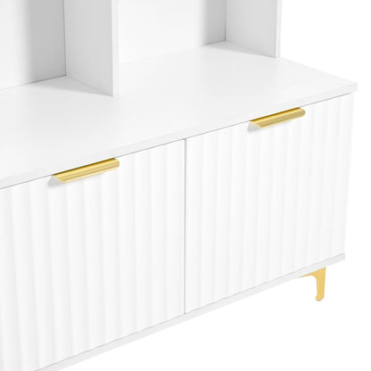 Luxury Storage Hall Bench with Gold Hooks Gray