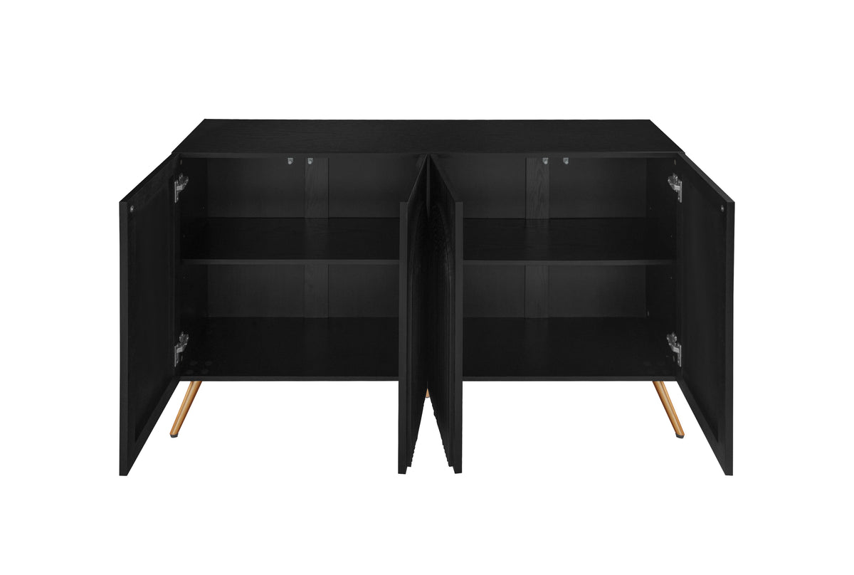 Arched 4-Door Buffet Cabinet