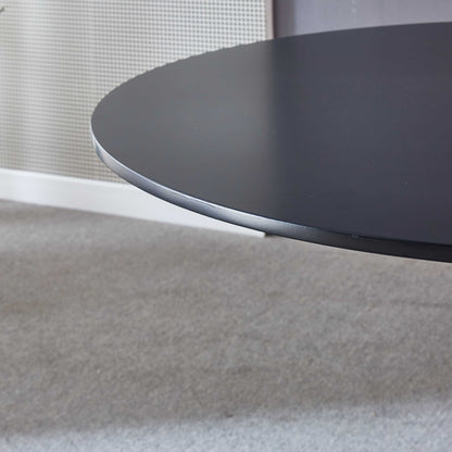 Black Tulip Dining Table with Round MDF Top