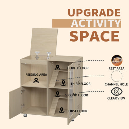 4-Layer Small Animal Cage with Top Opening Door