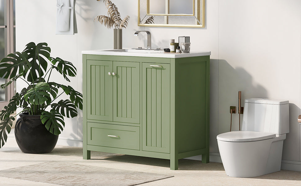 36-Inch Bathroom Vanity with Sink and Drawer