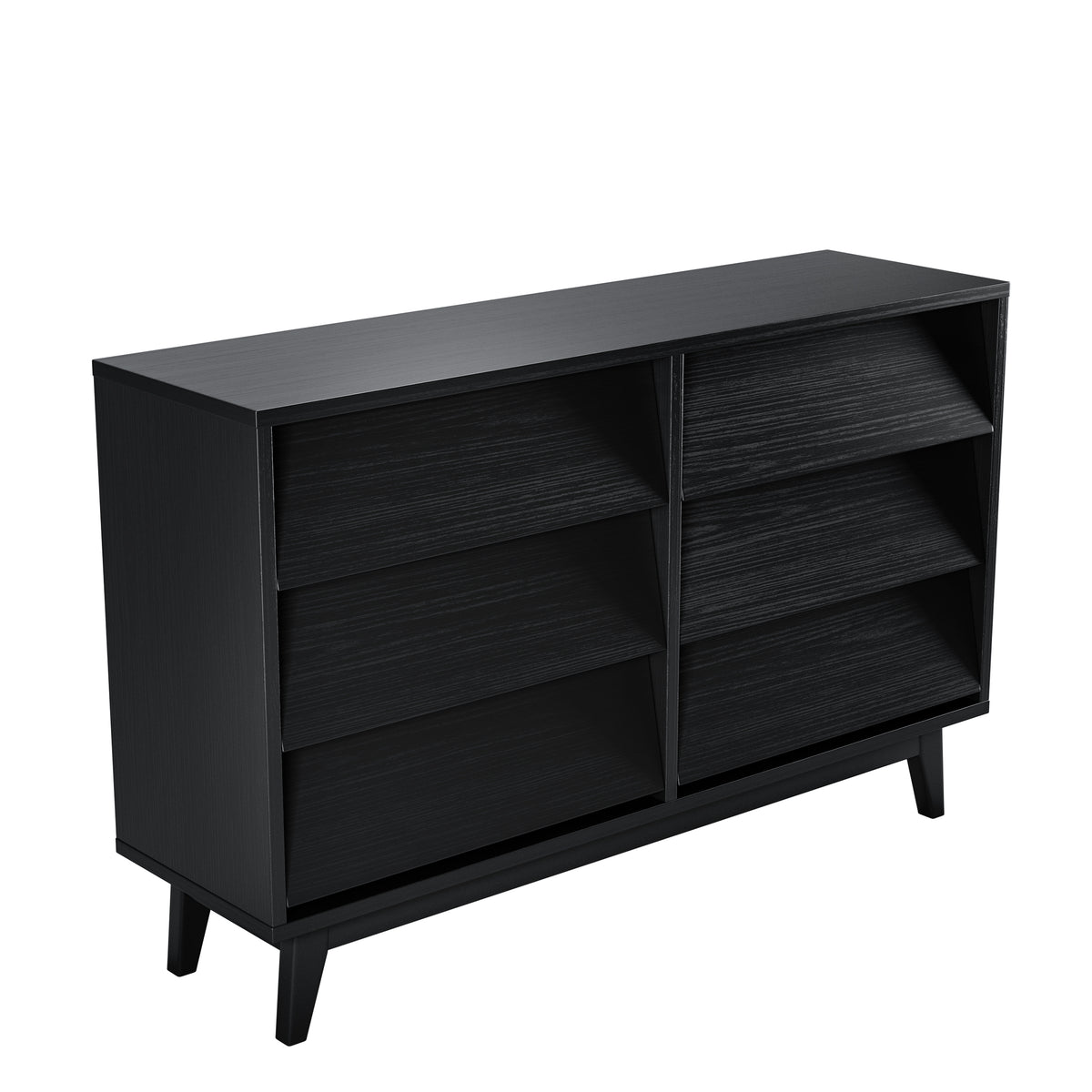 6-Drawer Double Dresser with Bevel Design