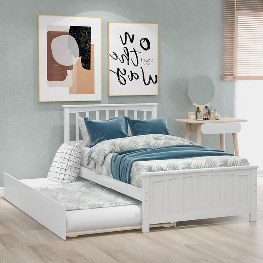 Twin Platform Bed White