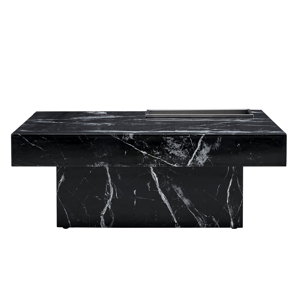 Black Pattern Modern Coffee Table