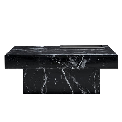 Black Pattern Modern Coffee Table