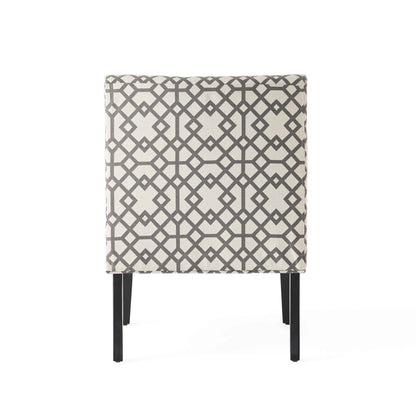 Modern Accent Chair – Cream Fabric