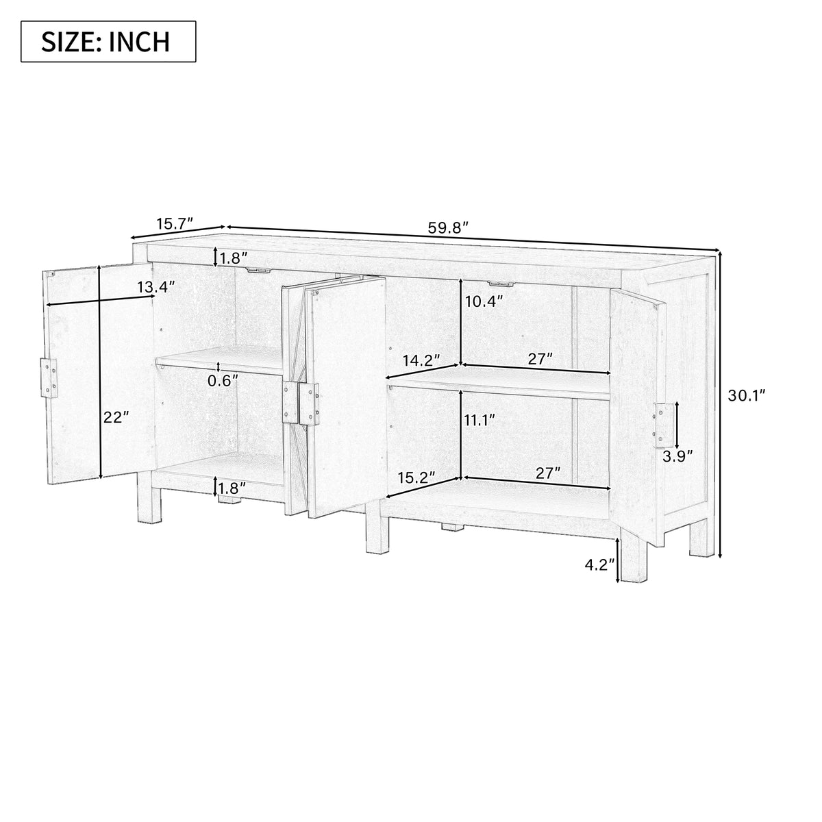 Radiant Veneer Cabinet Walnut