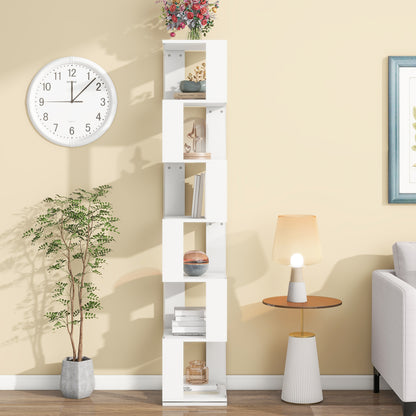 Rotating Acrylic Bookshelf Organizer