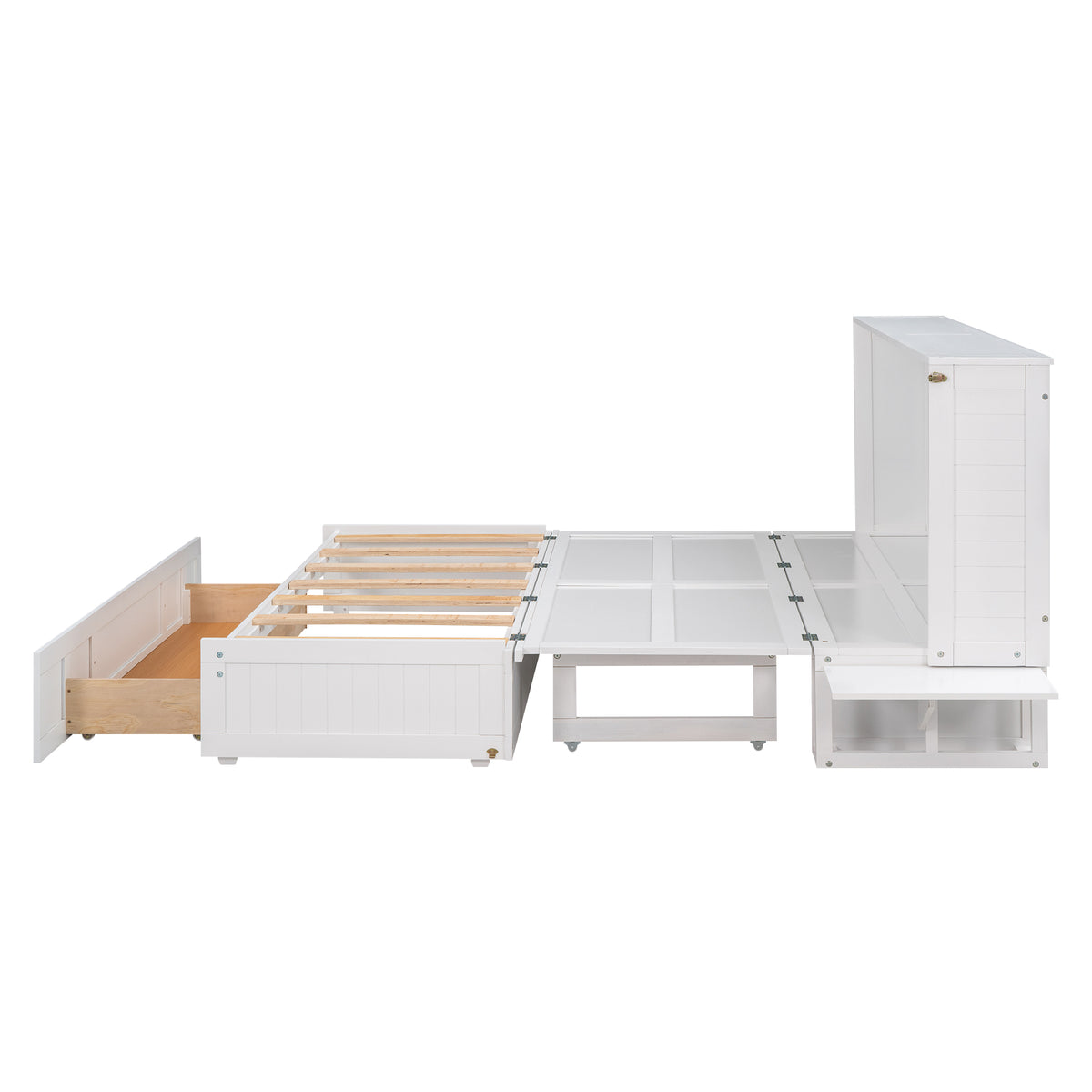 Queen Murphy Bed White