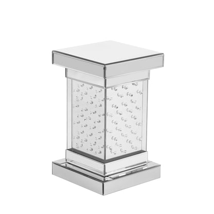 Crystal LED Side Table White