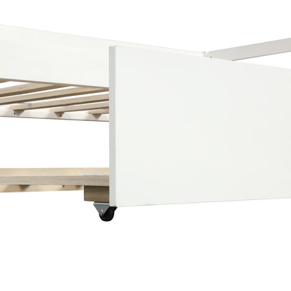 Twin Daybed with Trundle White