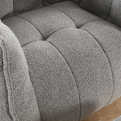 Soft Bean Bag Chair – Beige High-Resilience Foam