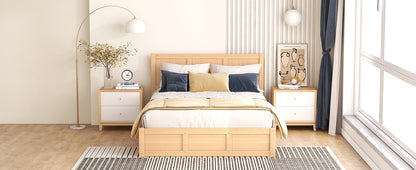 Full Wood Platform Bed