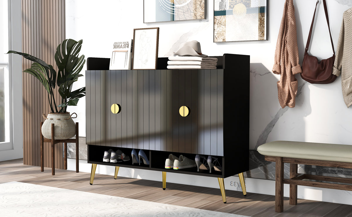 U-Can 11-Layer Wooden Shoe Cabinet with Adjustable Shelves