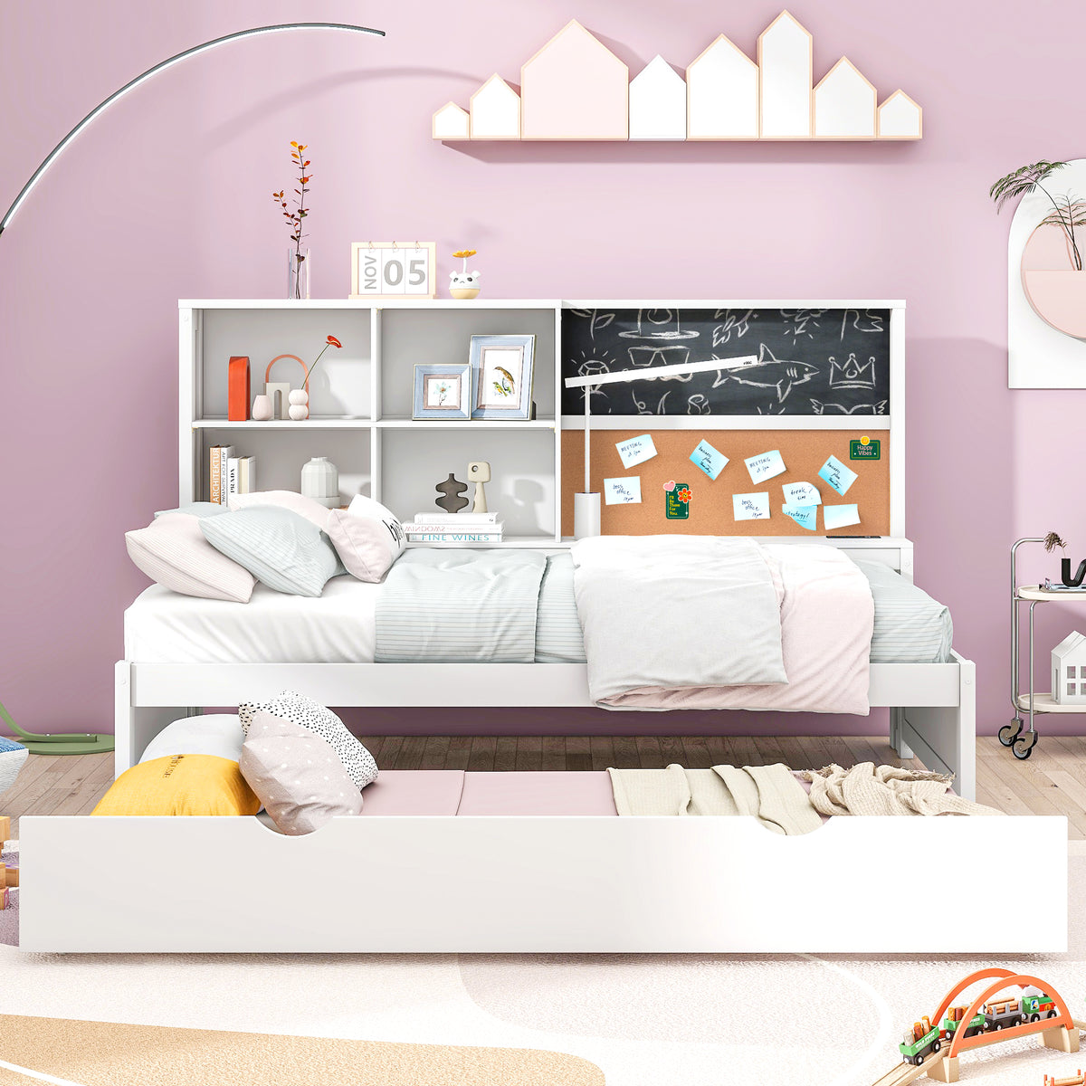Twin Daybed with Storage White