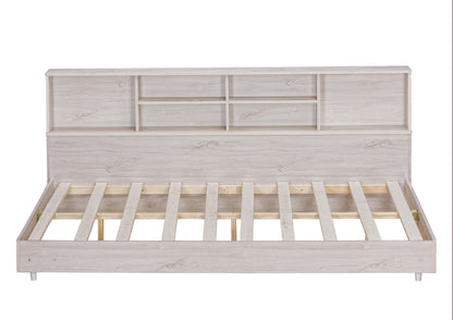 Full Daybed Frame with Bookcases Oak