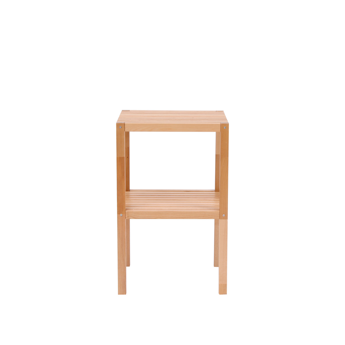 Natural Birch 3-Tier Bathroom Storage Shelf – Solid Wood Freestanding Organizer Rack