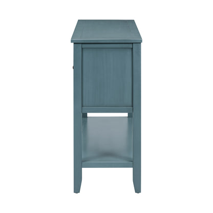 Cambridge Retro Console Desk – 4 Drawers