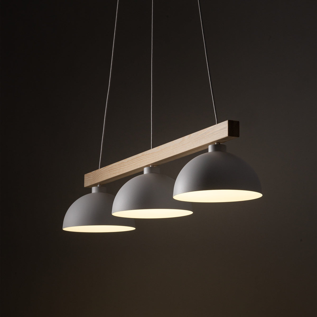 OSLO White Scandinavian Pendant Light 3