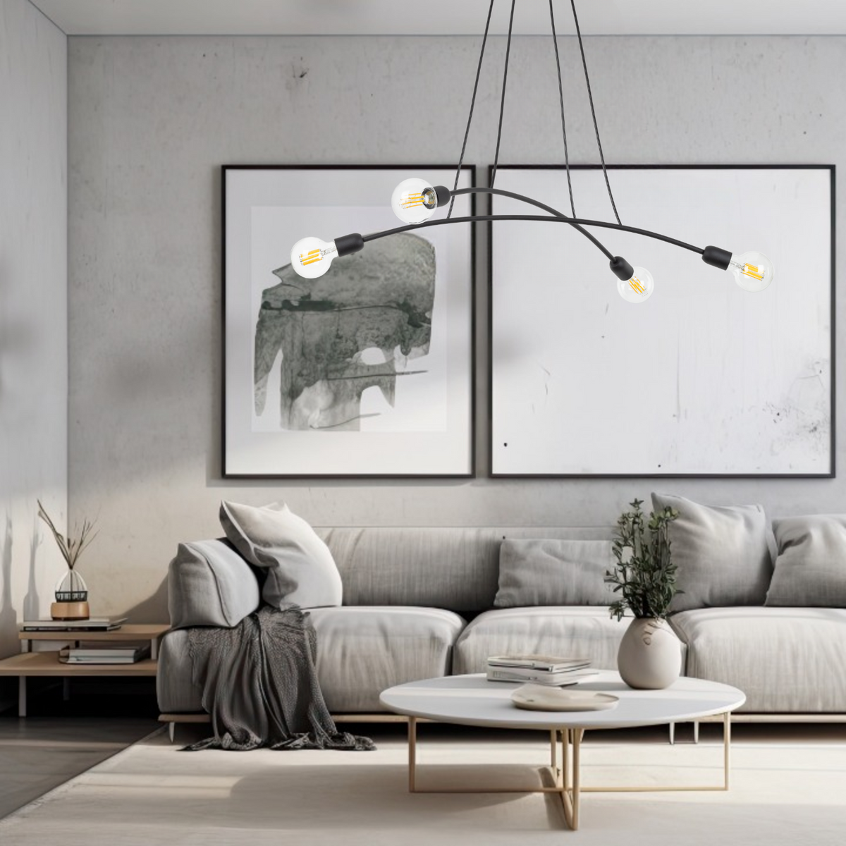 HELIX Black Minimalist Pendant Light 4