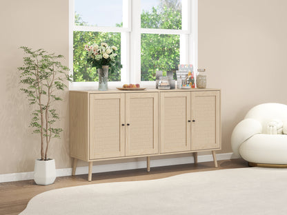4-Door Accent Sideboard with Adjustable Shelves
