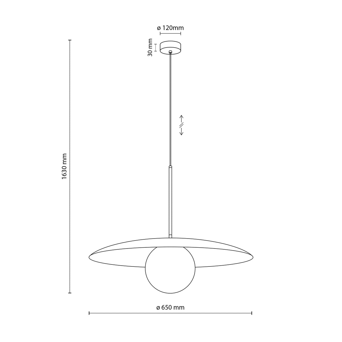 SLATE Mid-Century Modern Pendant Light