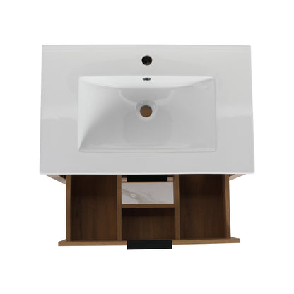30-Inch Vanity with 2 Drawers White Finish