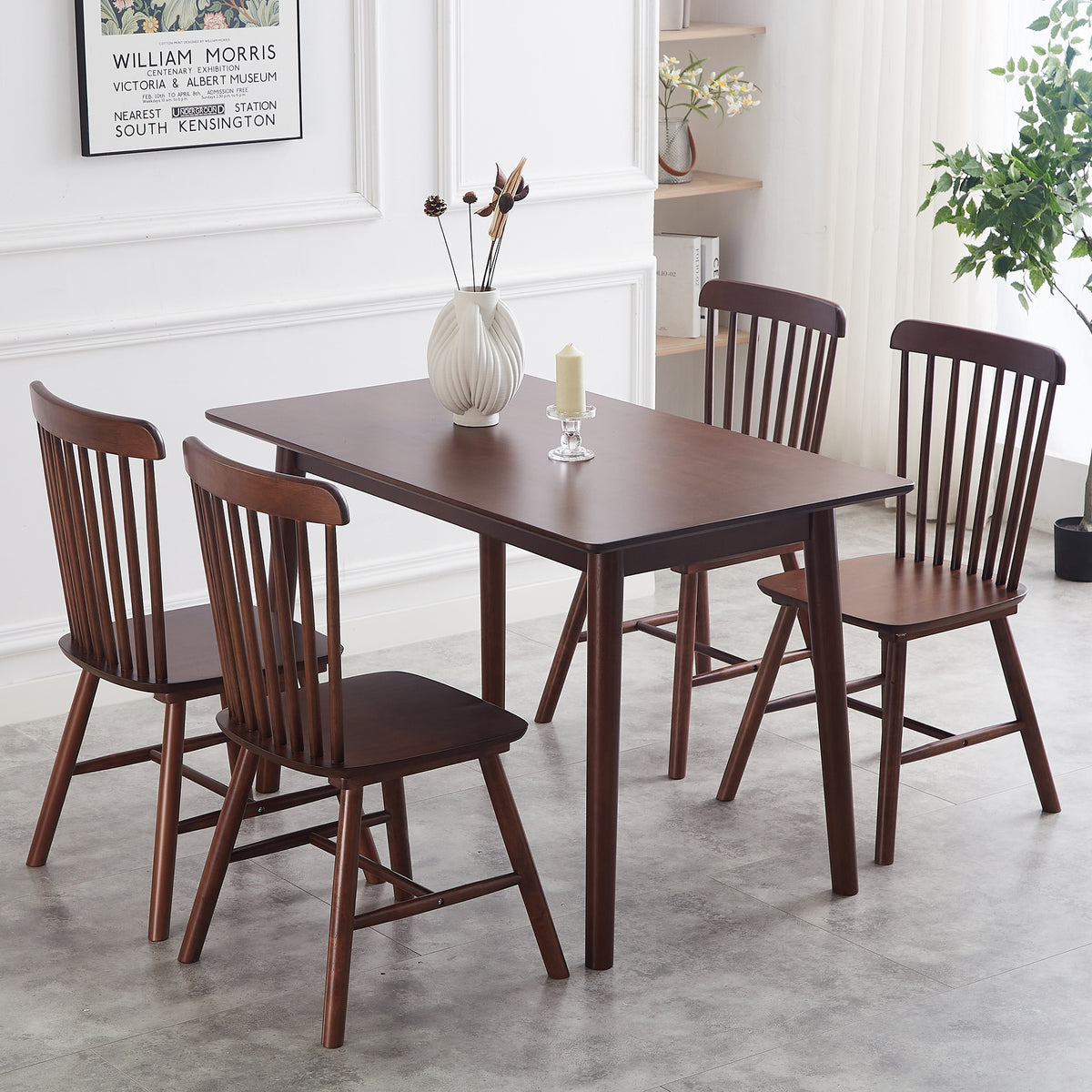 Walnut Dining Chair Set