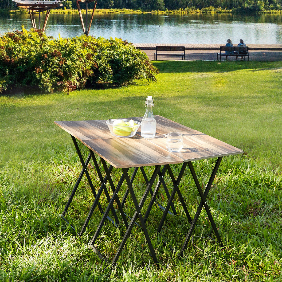 Folding Dining Tray Table Set (4 pcs)