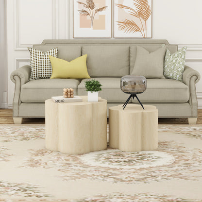 Black 2-Piece Cloud Coffee Table Set – Modern Nesting Tables
