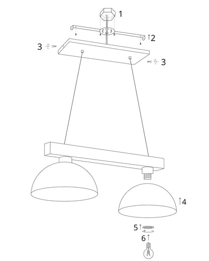 OSLO Black Scandinavian  Pendant Light 2