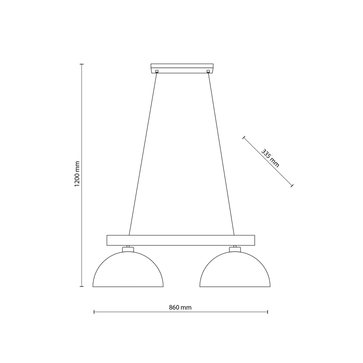 OSLO Brown Scandinavian Pendant Light 2