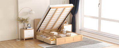 Full Wood Platform Bed