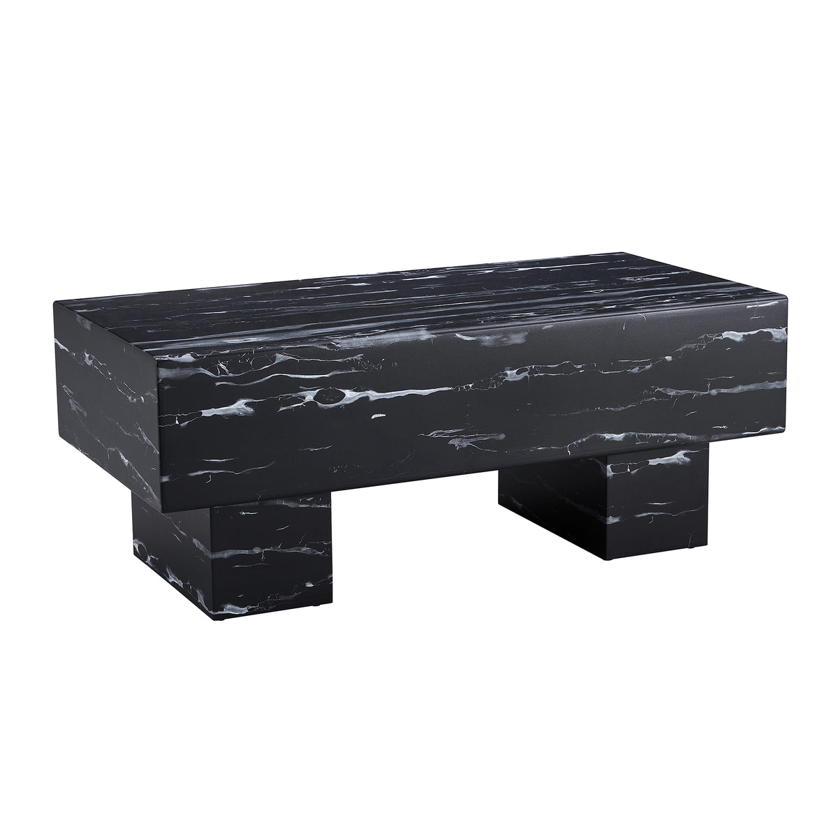 Black Modern Rectangle Coffee Table