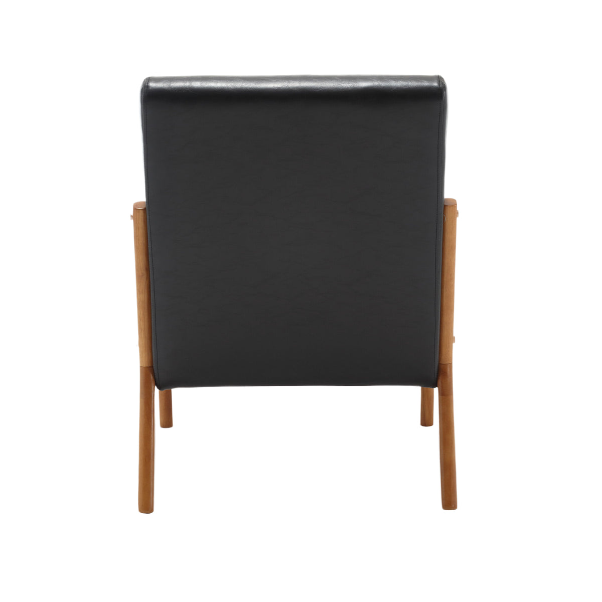Modern Accent Chair with Pillow Black