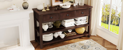 Retro Console Table Pine