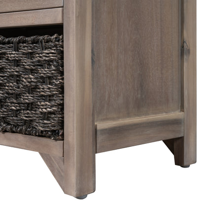 Storage Bench White Washed