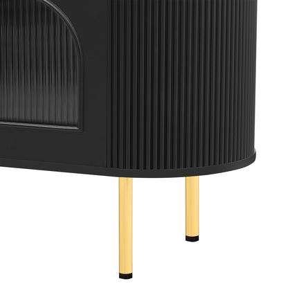 Modern TV Stand Black