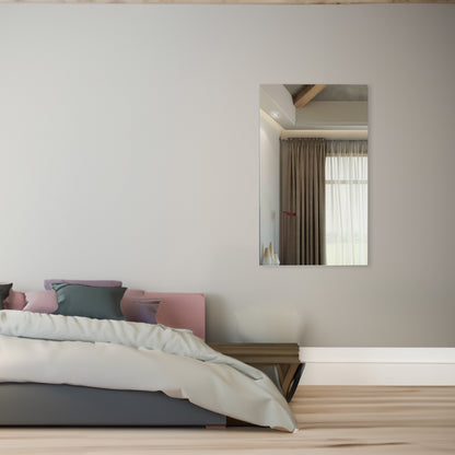 Oversized Bathroom Mirror Silver