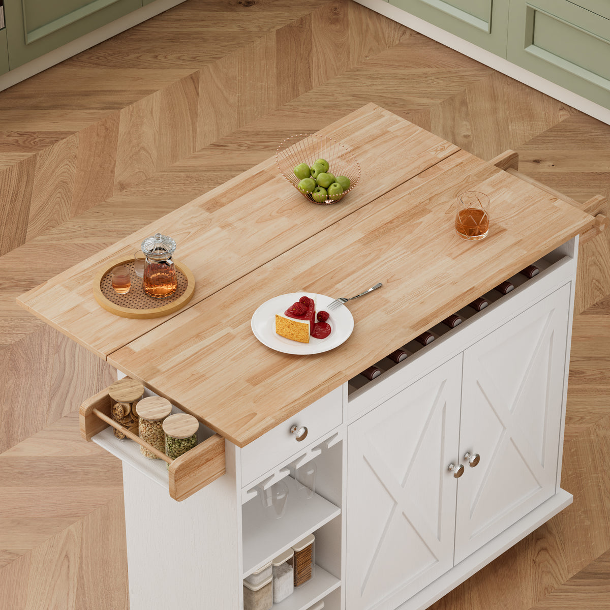 Kitchen Island Cart White Oak