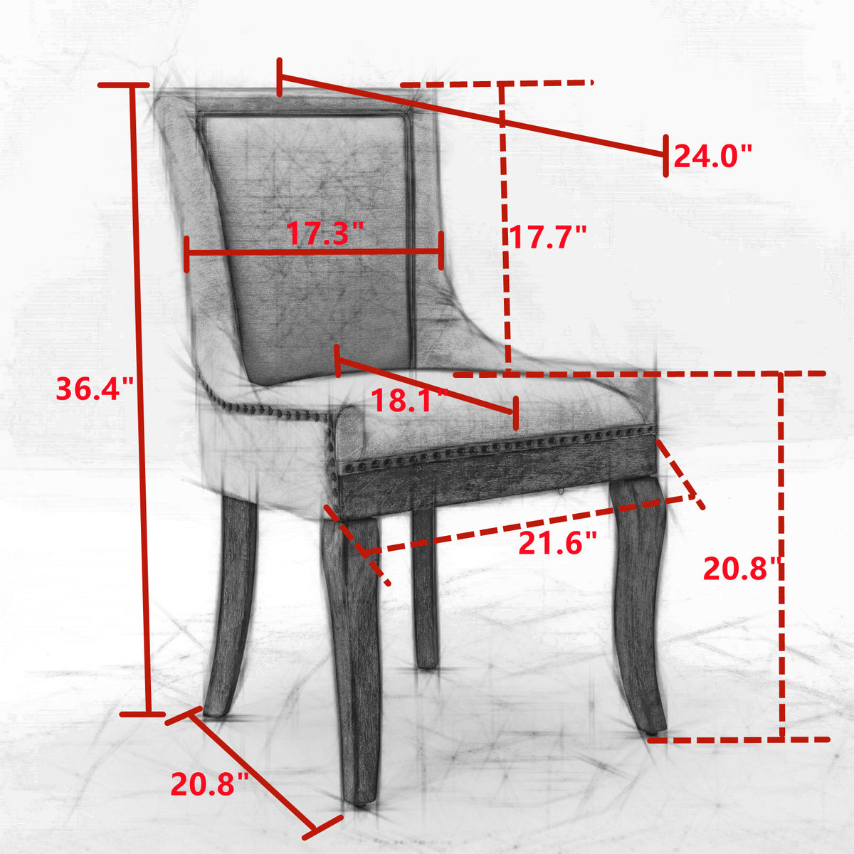 Ultra Side Dining Chairs Set of 2 Beige