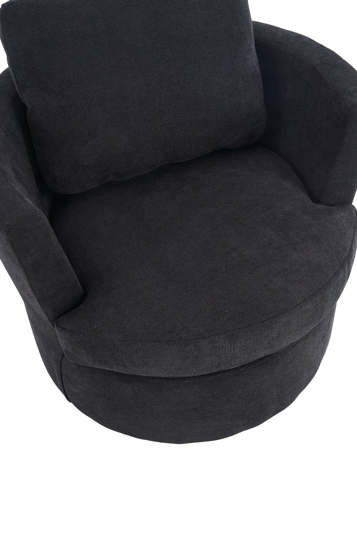 Rotating Club Chair Black