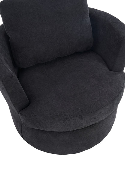 Rotating Club Chair Black