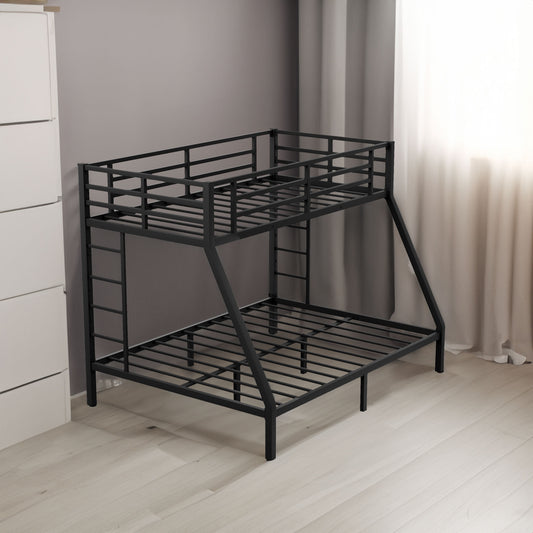 Twin XL Over Queen Bunk Bed Metal Frame
