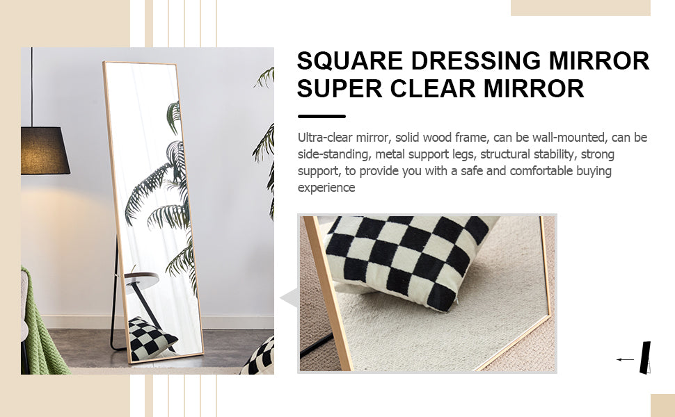 Solid Oak Vanity Mirror Set (3 pcs)