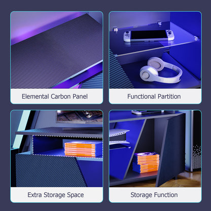 LED Gaming TV Stand with Storage