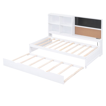 Twin Daybed with Storage White