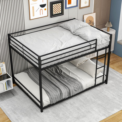 Full Metal Bunk Bed Heavy Duty Black