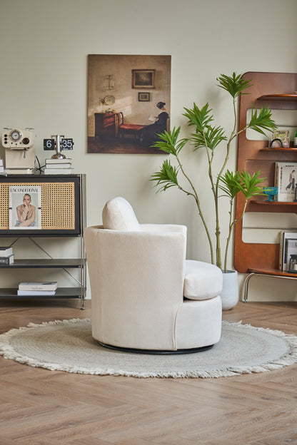 Rotating Club Chair Beige